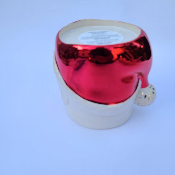 Bath & Body Works SANTA CLAUS HEAD 3-WICK Candle Holder PEDESTAL Christmas 2021 - Picture 5 of 7